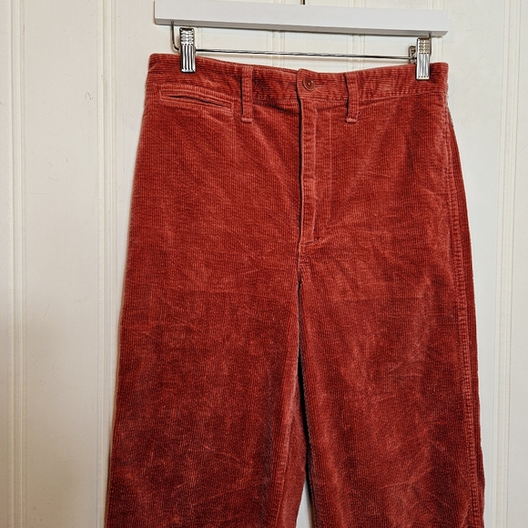 Madewell Corduroy Pants Womens Size 27 Slim Emmett Wide-Leg Cords - Picture 3 of 16